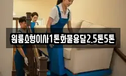 원룸소형이사1톤화물용달2.5톤5톤