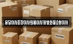 용달이사포장이사원룸이사개별화물소형이사