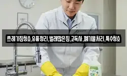 쓰레기집청소,유품정리,벌래많은집,고독사,폐기물처리,특수청소