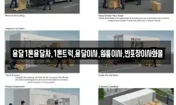 용달1톤용달차,1톤트럭,용달이사,원룸이사,반포장이사화물