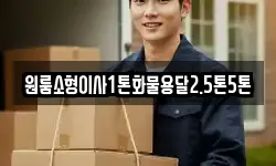 원룸소형이사1톤화물용달2.5톤5톤