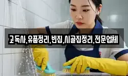 고독사,유품정리,빈집,시골집정리,전문업체