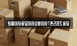 전북특별자치도 정읍시 옹동면 이사,용달이사,포장이사,원룸이사,보관이사