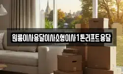 전북특별자치도 정읍시 칠보면 이사,용달이사,포장이사,원룸이사,보관이사