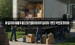 용달이사원룸투룸오피스텔이사사무실이사1톤트럭반포장이사