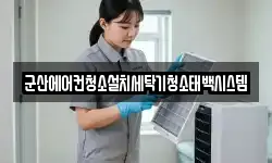 군산에어컨청소설치세탁기청소태백시스템