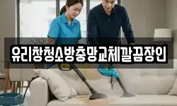 유리창청소방충망교체깔끔장인