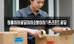 원룸이사용달이사소형이사1톤리프트용달