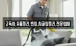 고독사,유품정리,빈집,시골집정리,전문업체