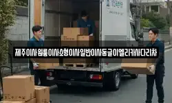 제주이사원룸이사소형이사일반이사동글이엘리카사다리차
