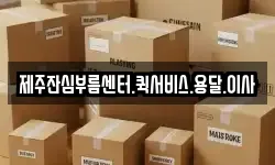 제주잔심부름센터.퀵서비스.용달.이사