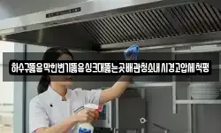 하수구뚫음막힌변기뚫음싱크대뚫는곳배관청소내시경고압세척펑