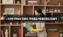 24시변기막힘싱크대하수구막힘뚫음역류배관청소고압세척
