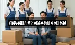 원룸투룸이사소형화물운송제주조아용달