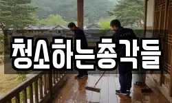 청소하는총각들