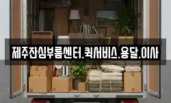 제주잔심부름센터.퀵서비스.용달.이사