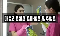 매트리스청소 소파청소 입주청소