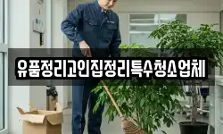 유품정리고인집정리특수청소업체