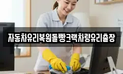 자동차유리복원돌빵크랙차량유리출장