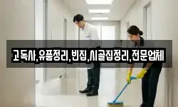 고독사,유품정리,빈집,시골집정리,전문업체