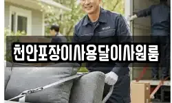 천안포장이사용달이사원룸