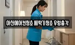 아산에어컨청소 세탁기청소 우렁총각