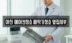 아산 에어컨청소 세탁기청소 옆집사부