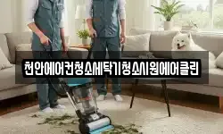 천안에어컨청소세탁기청소시원에어클린