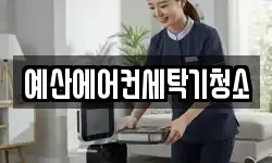 예산에어컨세탁기청소