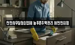 천안사무실청소업체 늘푸른주택관리 서천안지점