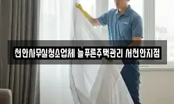 천안사무실청소업체 늘푸른주택관리 서천안지점