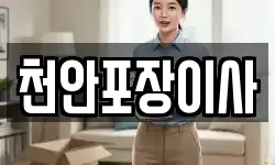 천안포장이사