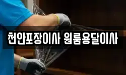 천안포장이사 원룸용달이사