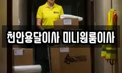 천안용달이사 미니원룸이사