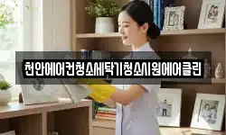 천안에어컨청소세탁기청소시원에어클린