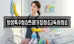 정성특수청소쓰레기집청소고독사청소