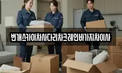 번개스카이차사다리차크레인바가지차이사