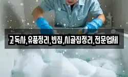 고독사,유품정리,빈집,시골집정리,전문업체
