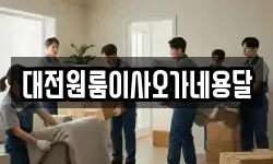 대전원룸이사오가네용달