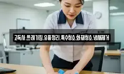 고독사.쓰레기집.유품정리.특수청소.화재청소.냄새제거