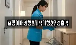 증평에어컨청소세탁기청소우렁총각