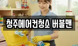 청주에어컨청소 버블맨