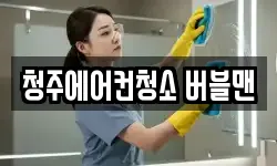 청주에어컨청소 버블맨