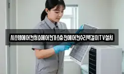 시스템에어컨청소에어컨가스충전에어컨수리벽걸이TV설치