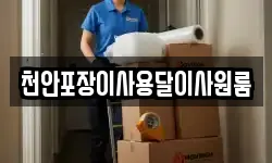 천안포장이사용달이사원룸