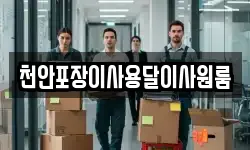 천안포장이사용달이사원룸