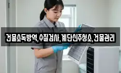 건물소독방역,수질검사,계단신주청소,건물관리