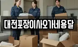 대전포장이사오가네용달