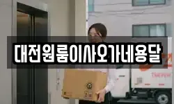 대전원룸이사오가네용달