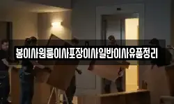 봄이사원룸이사포장이사일반이사유품정리